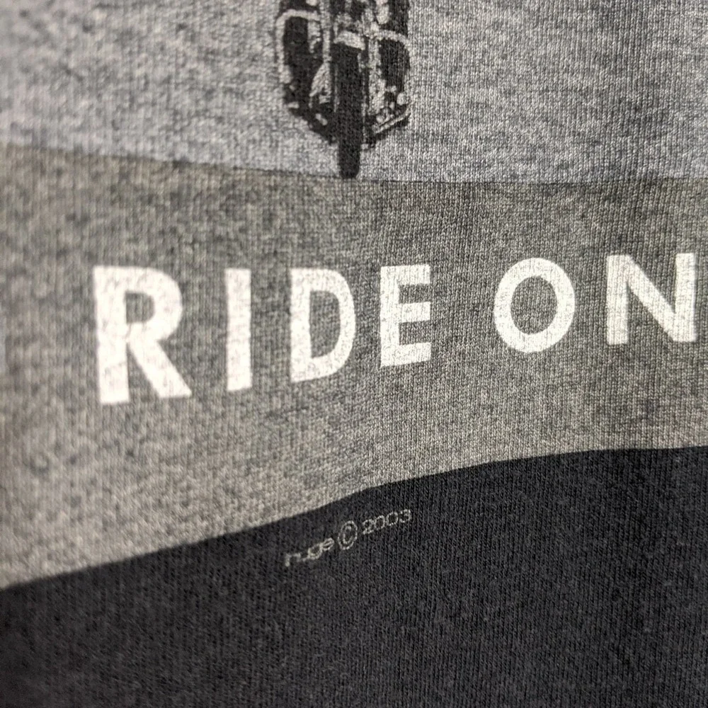 Vintage Biker Harley Motorcycle Chrome Maine Shirt